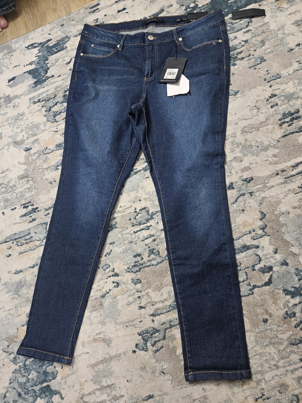 TAHARI JAMIE Roll Cuff Skinny Womens Size 18W Cotton Blend Jeans